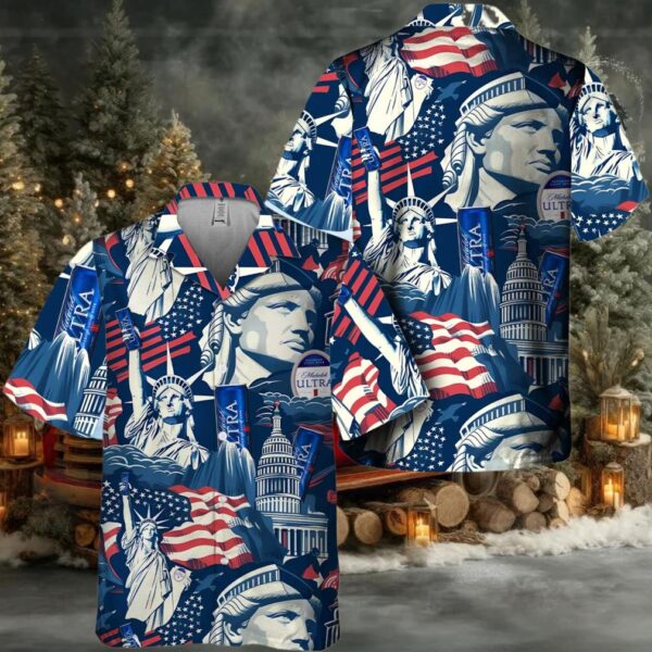 American Liberties Holding Michelob Ultra Hawaiian Shirt