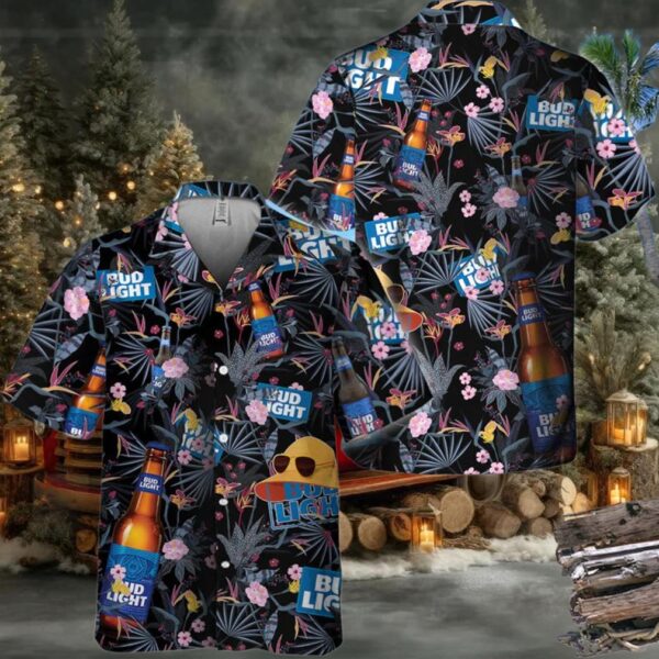 Bud Light Floral Summer Hawaiian Shirt