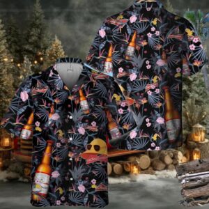 Budweiser Floral Summer Hawaiian Shirt