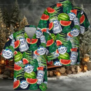 Busch Light Watermelon Hawaiian Shirt
