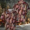 Captain Morgan Red Parrots Hawaiian Shirt