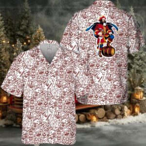 Captain Morgan Summer Doodle Aat Hawaiian Shirt