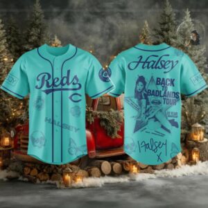 Cincinnati Reds Halsey Back to Badlands Tour 2025 Jersey
