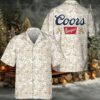 Coors Light Azulejo Inspired Hawaiian Shirt