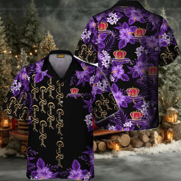 Crown Royal Tropical Forest Aloha Hawaiian Shirt