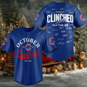 Cubs Clinched Fly The W 2025 Jersey