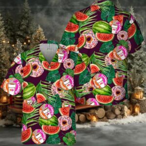 Dunkin’ Donuts Watermelon Hawaiian Shirt