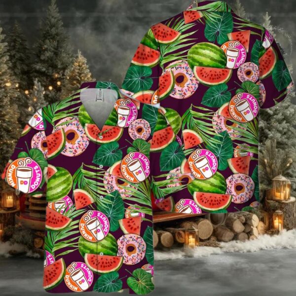 Dunkin’ Donuts Watermelon Hawaiian Shirt