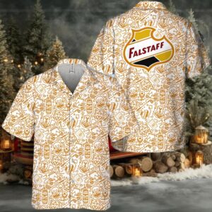 Falstaff Summer Doodle Art Hawaiian Shirt