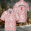 Fireball Palm Leaves Print Hawaiian Shirt