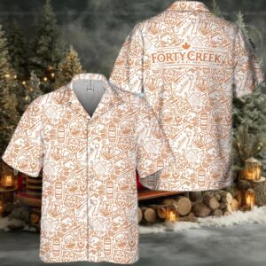 Forty Creek Summer Doodle Art Hawaiian Shirt
