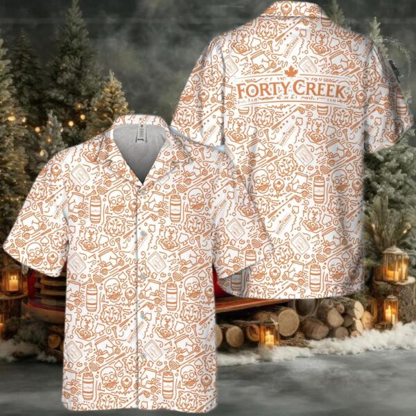 Forty Creek Summer Doodle Art Hawaiian Shirt