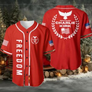 Freedom Charlie Kirk Baseball Jersey