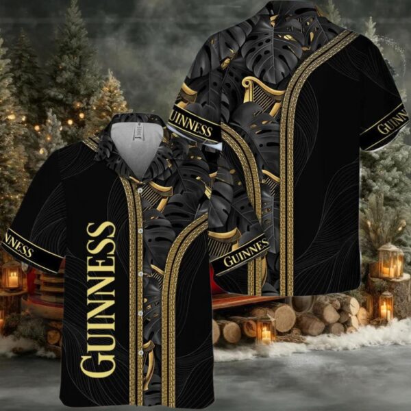Guinness Palm Leaves Majesty Hawaiian Shirt