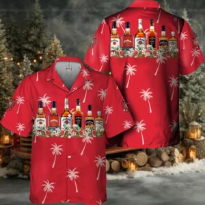 Jim Beam Tropical Liquor Paradise Hawaiian Shirt