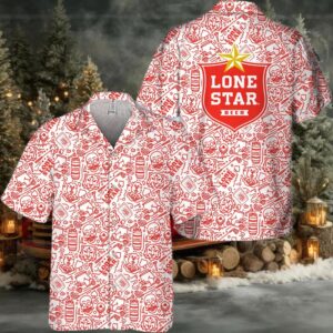 Lone Star Summer Doodle Art Hawaiian Shirt