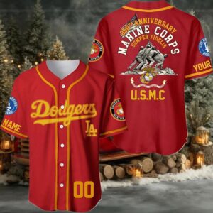 Los Angeles Dodgers 250th Year Anniversary U.S Marine Corps Jersey 2025