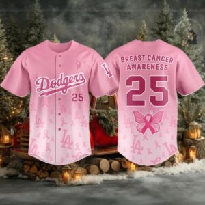Los Angeles Dodgers Breast Cancer Awareness Jersey 2025