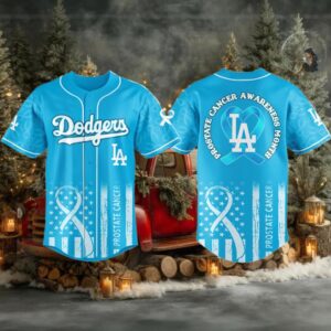 Los Angeles Dodgers Prostate Cancer Awareness Jersey 2025