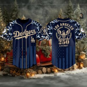 Los Angeles Dodgers US Navy 250th Birthday Baseball Jersey 2025