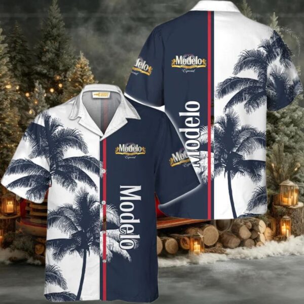 Modelo Island Palm Tree Hawaiian Shirt