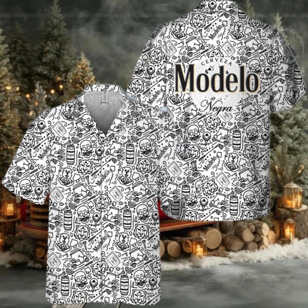 Modelo Summer Doodle Art Hawaiian Shirt