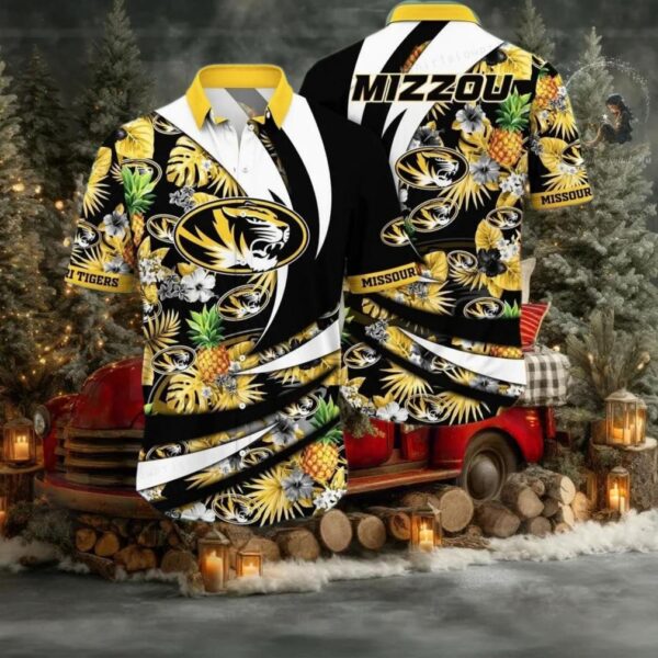 NCAA Missouri Tigers Flower Hawaiian Shirt 3D Shirt