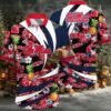 NCAA Ole Miss Rebels Flower Button Up Hawaiian Shirt 3D Shirt Ole Miss Rebels