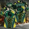 NCAA Oregon Ducks Flower Hawaiian Shirt 3D Shirt Oregon Ducks Football Fathers Day