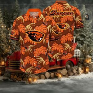 NCAA Oregon State Beavers Flower Cheap Hawaiian Shirt 3D Shirt Oregon State Beavers Christmas Gifts
