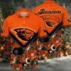 NCAA Oregon State Beavers Flower Custom Button Up Hawaiian Shirt 3D Shirt