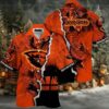 NCAA Oregon State Beavers Flower Button Up Hawaiian Shirt 3D Shirt