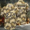 NCAA Purdue Boilermakers Flower Hawaiian Shirt Outfit 3D Shirt Purdue