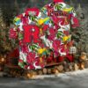 NCAA Rutgers Scarlet Knights Flower Cheap Hawaiian Shirt 3D Shirt Rutgers Scarlet Knights