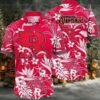 NCAA Rutgers Scarlet Knights Flower Cheap Hawaiian Shirt 3D Shirt Rutgers Scarlet Knights
