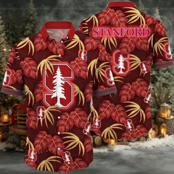 NCAA Stanford Cardinal Flower Cheap Hawaiian Shirt 3D Shirt, Stanford Cardinal Football