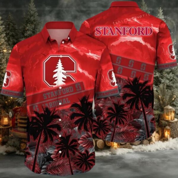 NCAA Stanford Cardinal Flower Cheap Hawaiian Shirt 3D Shirt
