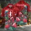 NCAA Stanford Cardinal Flower Button Up Hawaiian Shirt 3D Shirt