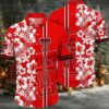 NCAA Texas Tech Red Raiders Flower Button Up Hawaiian Shirt 3D Shirt