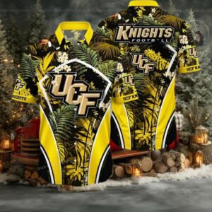 NCAA Ucf Knights Flower Cheap Hawaiian Shirt 3D Shirt