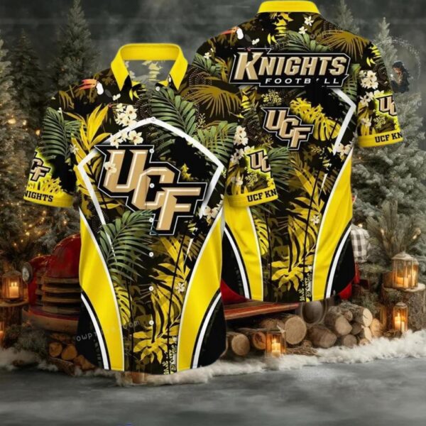 NCAA Ucf Knights Flower Cheap Hawaiian Shirt 3D Shirt