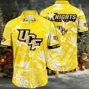 NCAA Ucf Knights Flower Hawaiian Shirt Outfit 3D Shirt