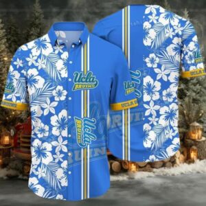 NCAA Ucla Bruins Flower Cheap Hawaiian Shirt 3D Shirt Ucla Bruins Football
