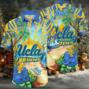 NCAA Ucla Bruins Flower Hawaiian Shirt Outfit 3D Shirt Unique Ucla Bruins