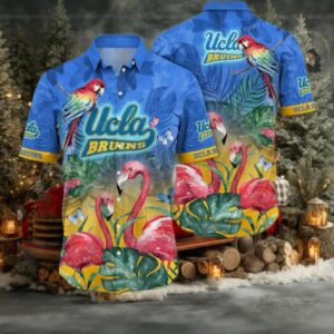 NCAA Ucla Bruins Flower Hawaiian Shirt Outfit 3D Shirt