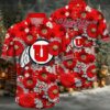 NCAA Utah Utes Flower Button Up Hawaiian Shirt 3D Shirt