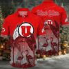 NCAA Utah Utes Flower Cheap Hawaiian Shirt 3D Shirt