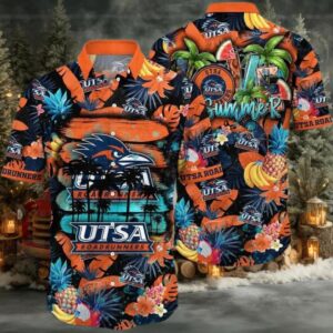 NCAA Utsa Roadrunners Flower Hawaiian Shirt 3D Shirt