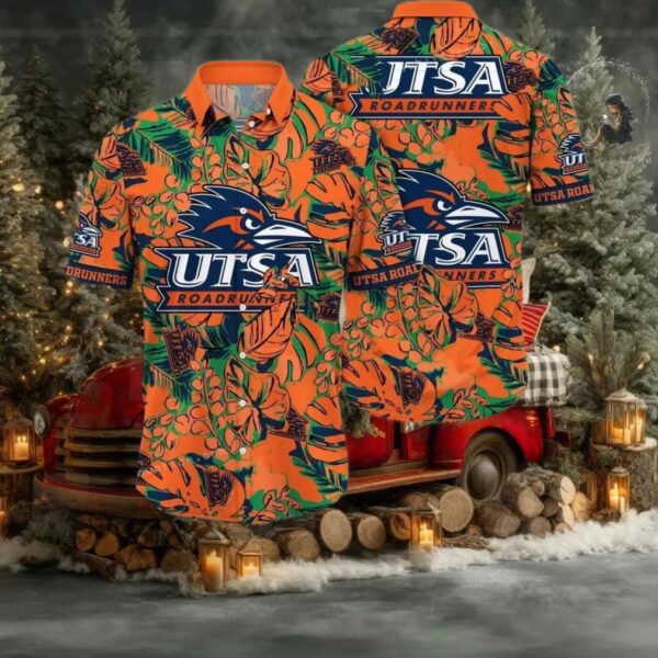 NCAA Utsa Roadrunners Flower Hawaiian Shirt Outfit 3D Shirt