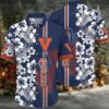 NCAA Virginia Cavaliers Flower Button Up Hawaiian Shirt
